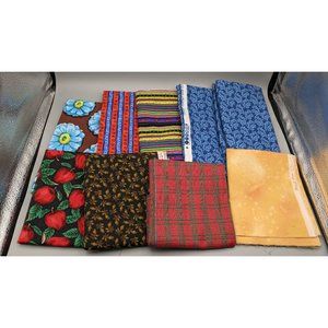 Fabric Remnant Lot - 1.5 lbs - Vintage and Modern Prints incl Kaffe Fassett